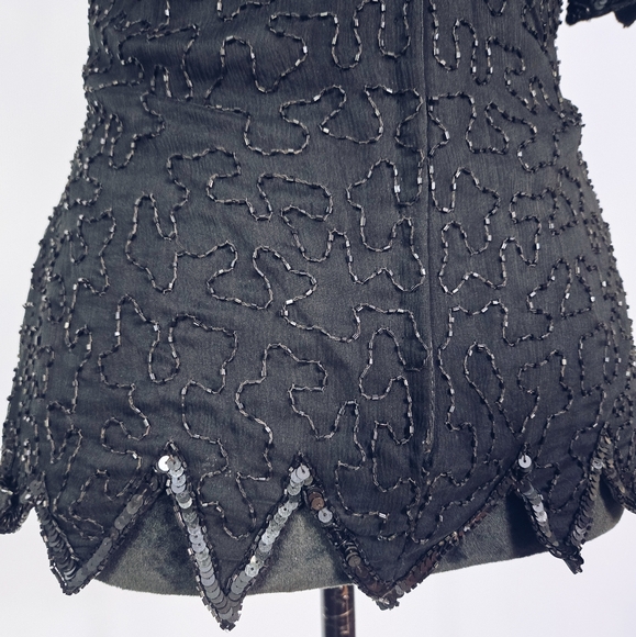 Vintage Sequin Beaded Top - Picture 7 of 8